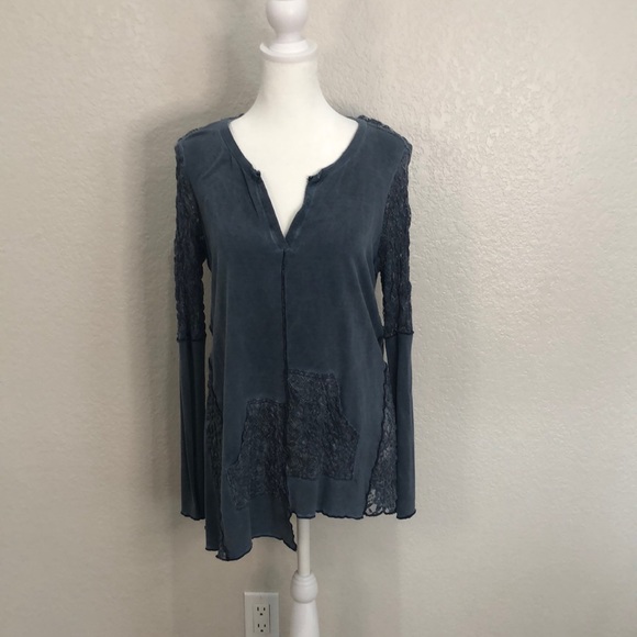 Tru Luxe Jeans Tops - Tru Luxe Jeans size XS unique style Blue